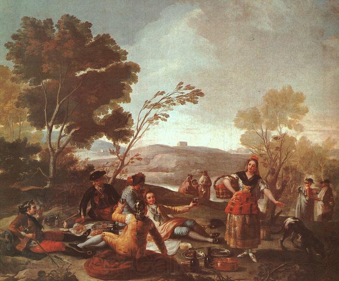 Francisco de Goya Picnic on the Banks of the Manzanares Spain oil painting art